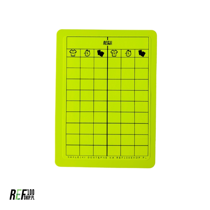 Naklejki na kartki sędziowskie