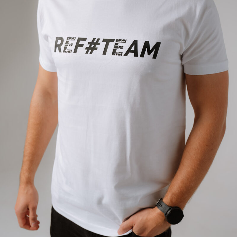 Biała koszulka REFTEAM z linii REFWEAR