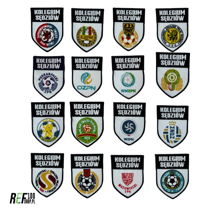 Odznaki i emblematy dla sędziów piłki nożnej dostępne w ref100shop.pl