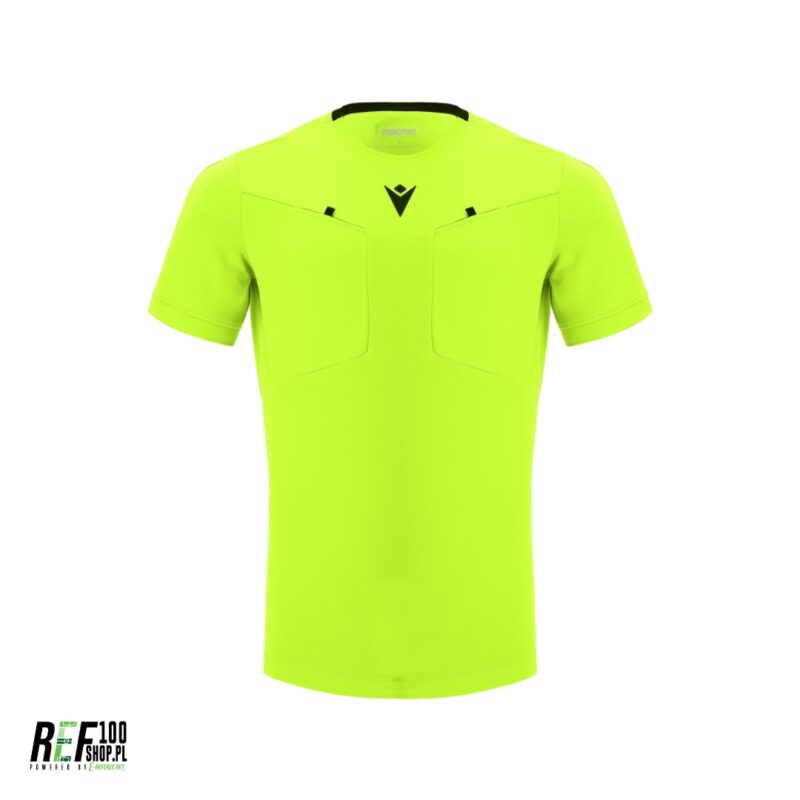 Koszulka dla sędziego piłki nożnej macron w kolorze żółtym