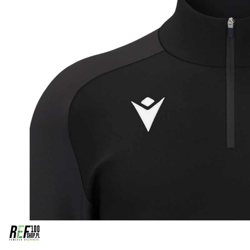 Czarna bluza przez głowę macron