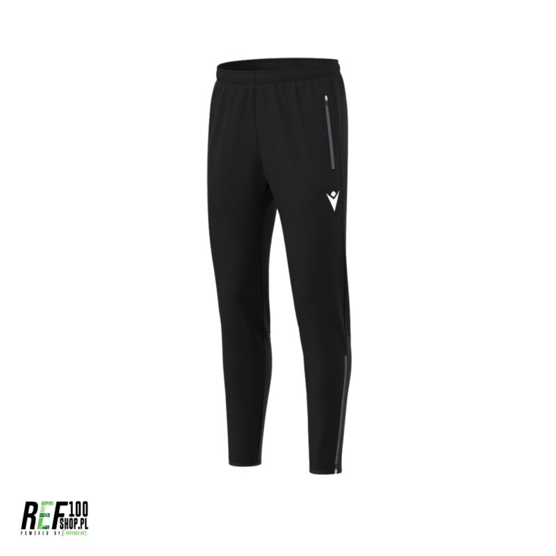 Czarne spodnie dresowe macron