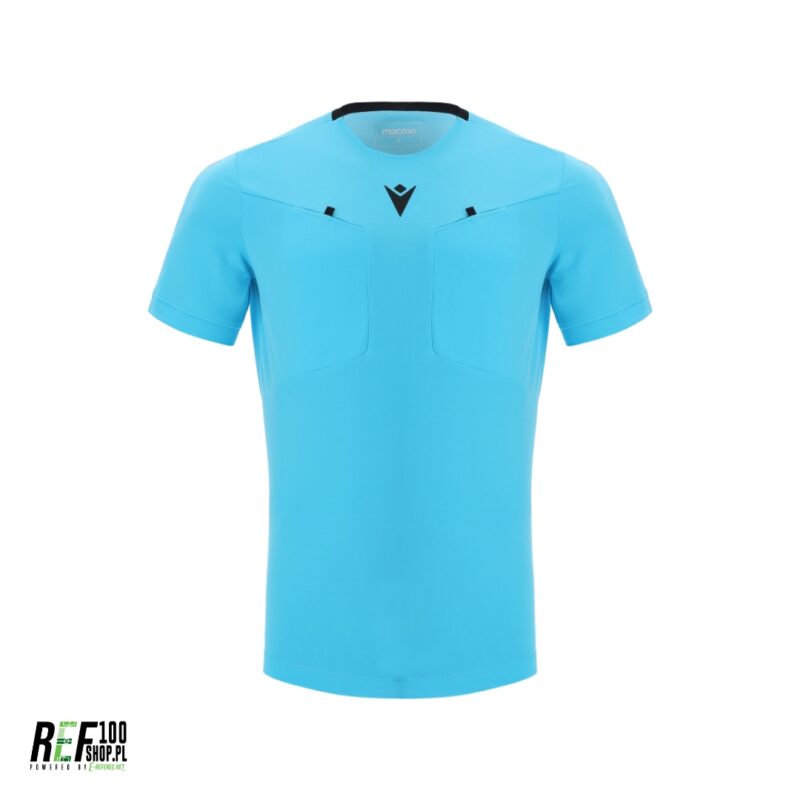 Koszulka dla sędziego piłki nożnej macron w kolorze niebieskim