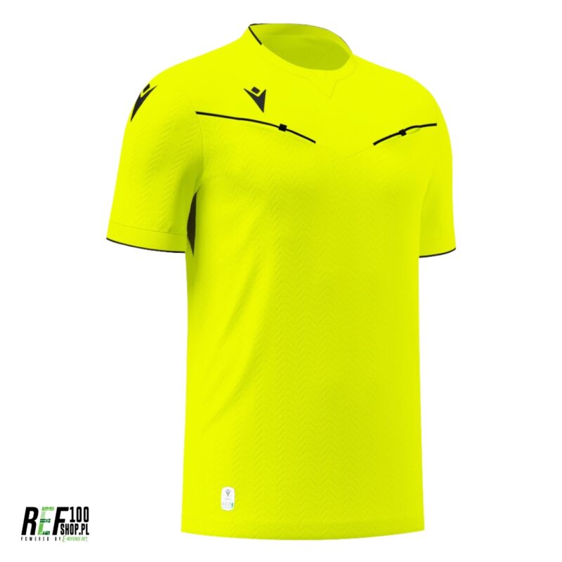 Żółta koszulka sędziowska Macron Ponnet Eco
