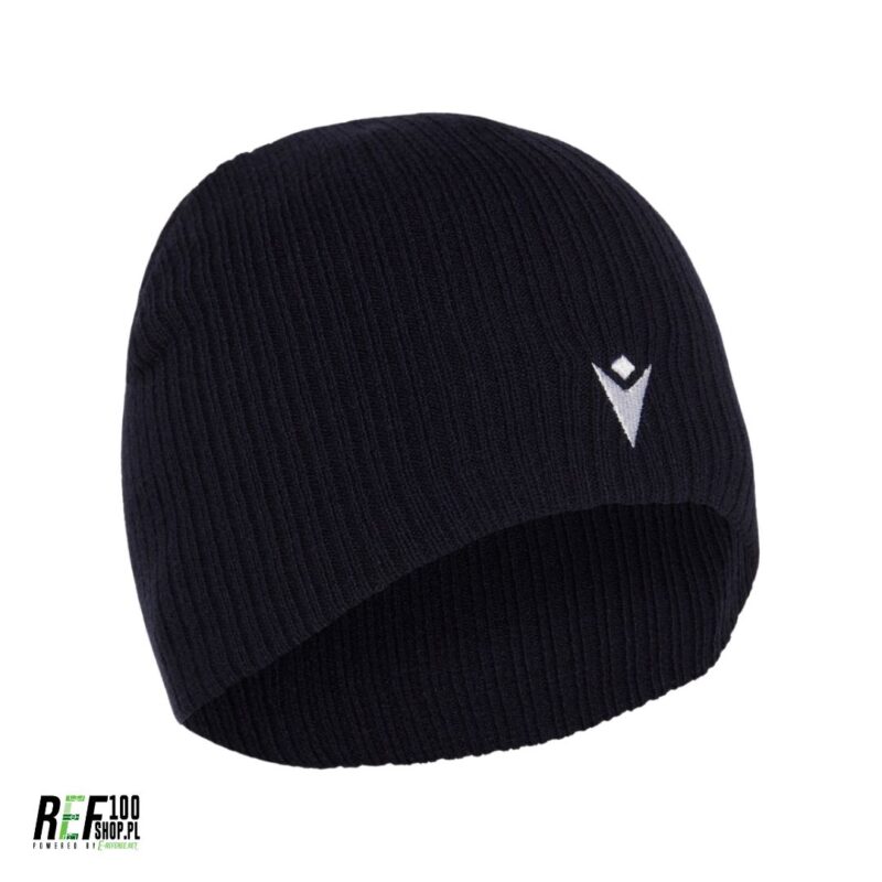 Czarna Czapka Macron Metel