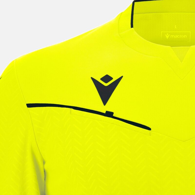 Żółta koszulka sędziowska Macron Ponnet Eco
