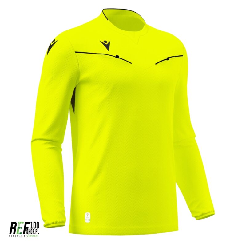 Żółta koszulka sędziowska Macron Ponnet Eco