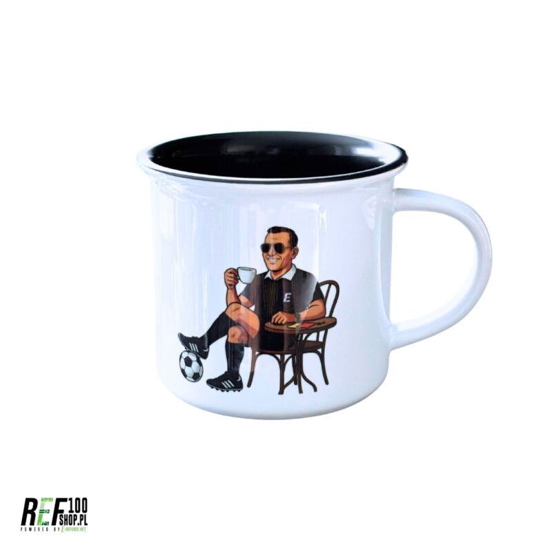 Kubek dla sędziego piłki nożnej retro