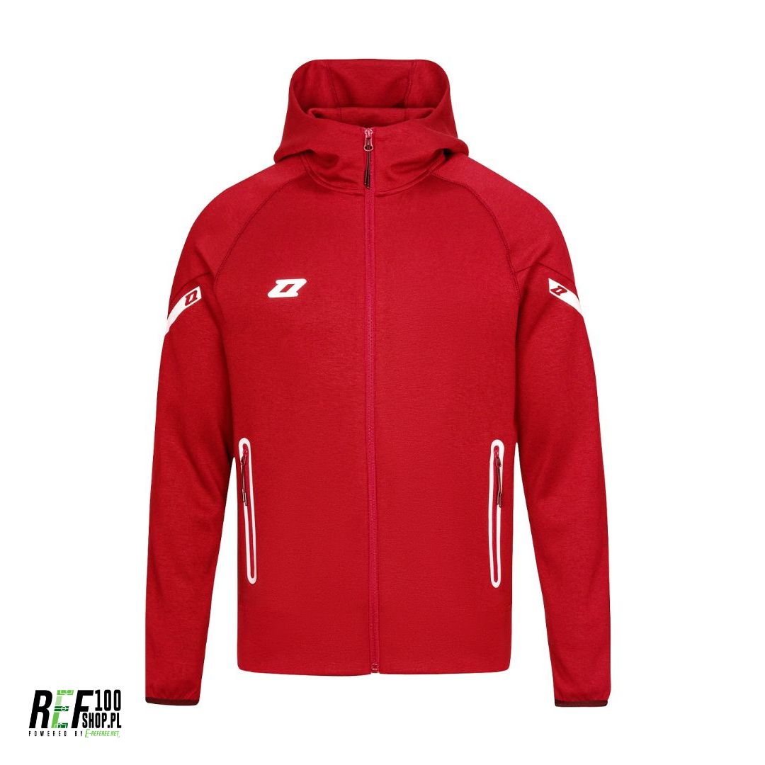 Bluza rozpinana z kapturem Zina Delta Pro 3.0 - czerwona